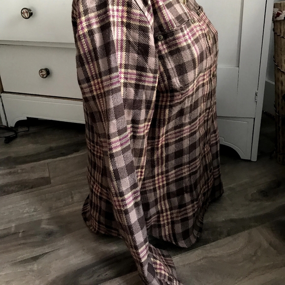 Woolrich Sawyer Coco Bean Plaid Flannel Shirt M - Picture 4 of 6